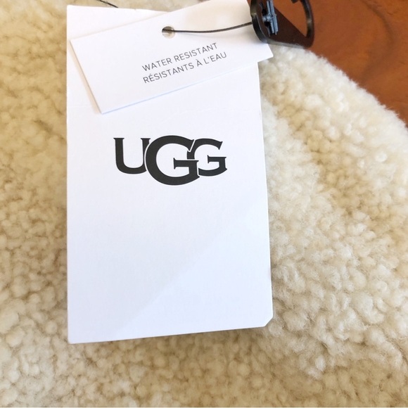 NWT UGG Genuine Sheepskin Cuff Winter Hat Waterproof Curly Shearling Beanie L/XL - Picture 3 of 15